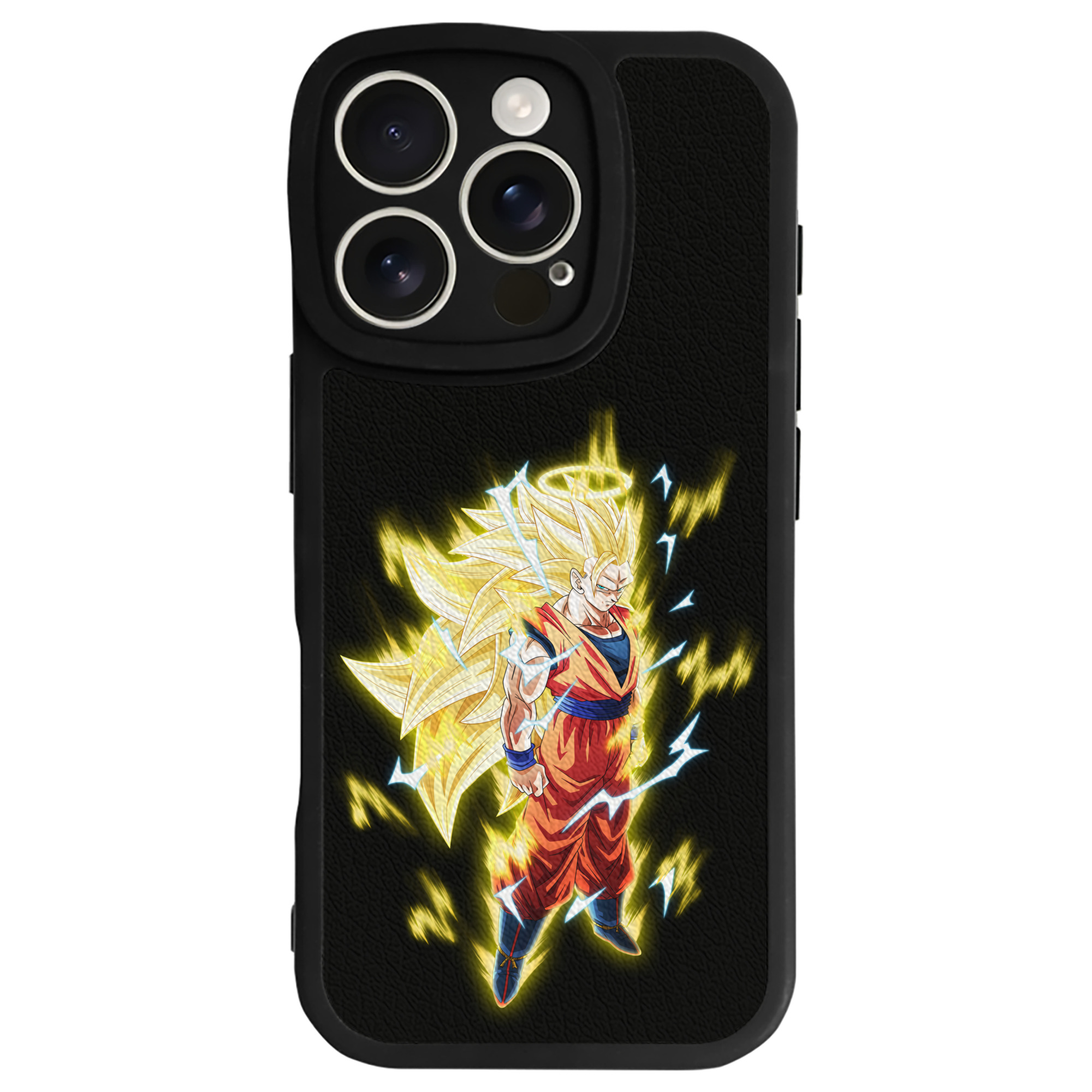 （画像用） ドラゴンボール 孫悟空（そん ごくう）Son Goku カカロット DRAGON BALL Kakarotto 【iPhone 16シリーズ対応】シリコンスマホケース（レザー調） 材質：シリコン